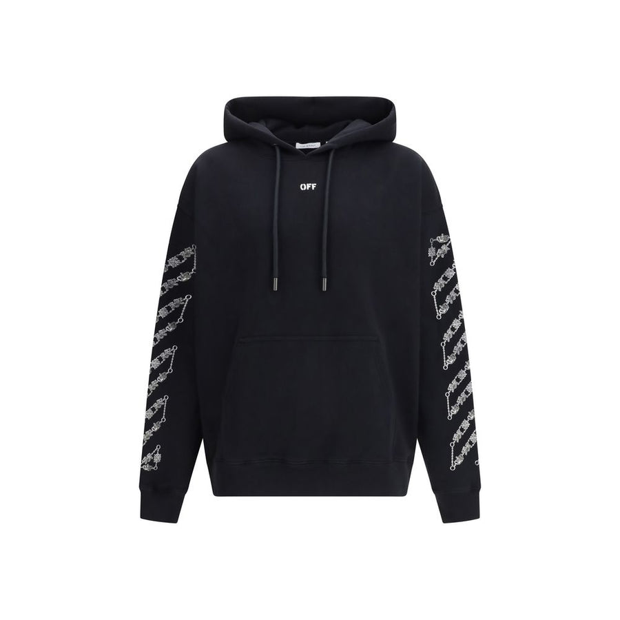 Off-White 100% Cotton hoodie in black