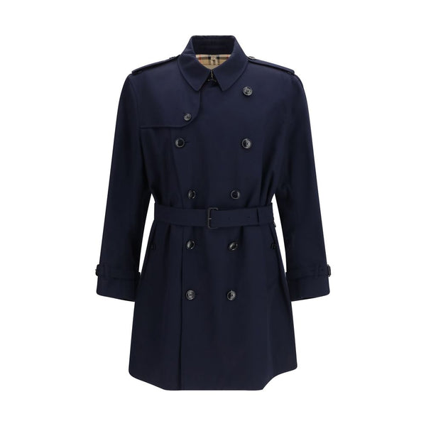 Burberry 100% Cotton trench coat in navy