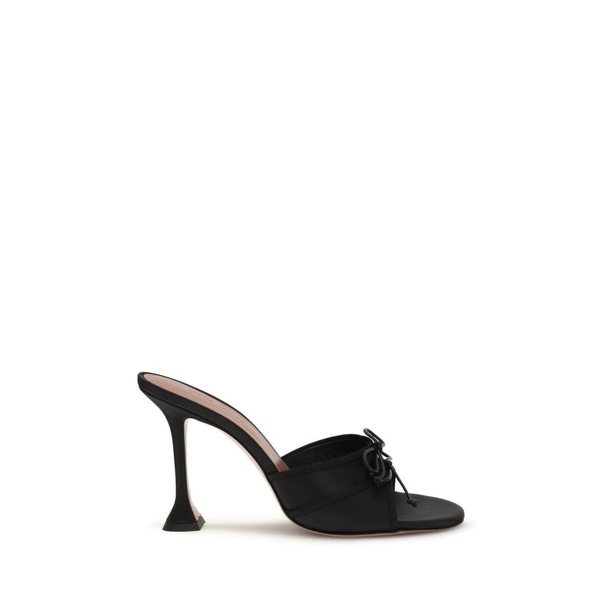 Amina Muaddi 100% Fabric mule in black