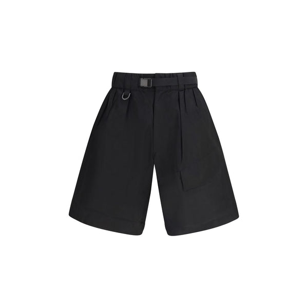 Y-3 65% Cotton bermuda shorts in black