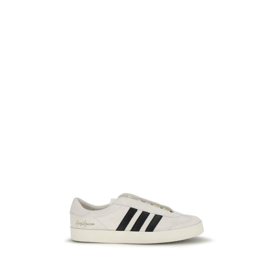 Beige Calf Leather Bos Taurus Low Top Sneakers