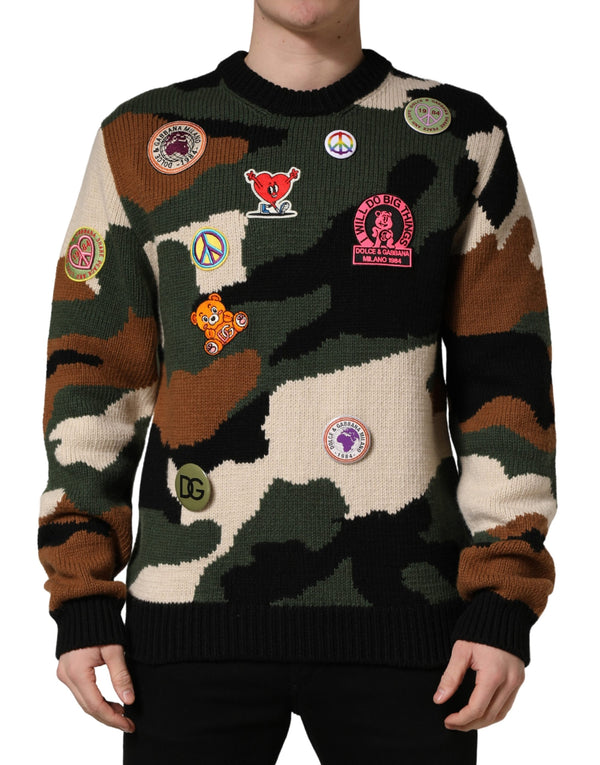 Dolce & Gabbana 47% Virgin Wool sweater in multicolor