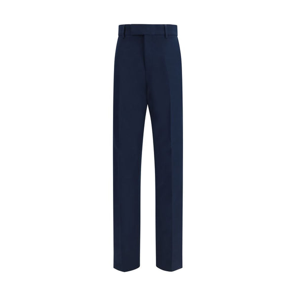 Ferragamo 94% Cotton chino pants in navy