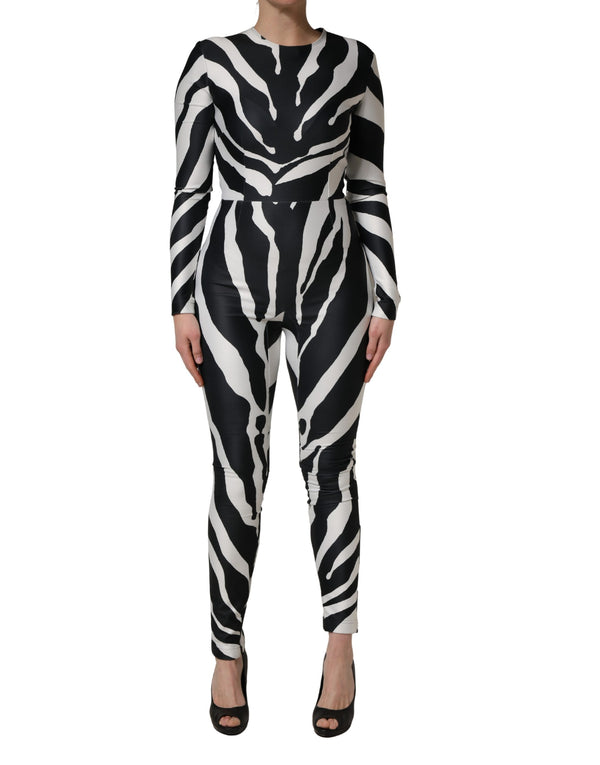 Dolce & Gabbana 93% Polyester jumpsuit in black