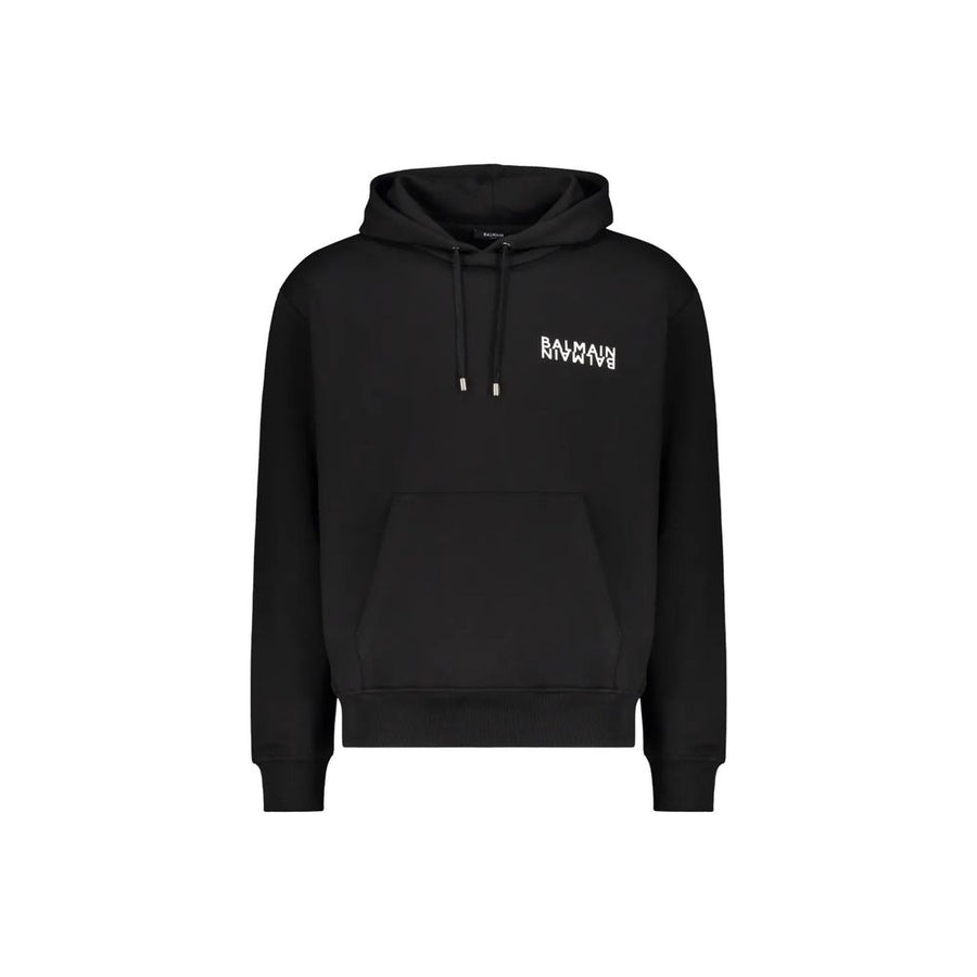 Balmain 100% Cotton hoodie in black