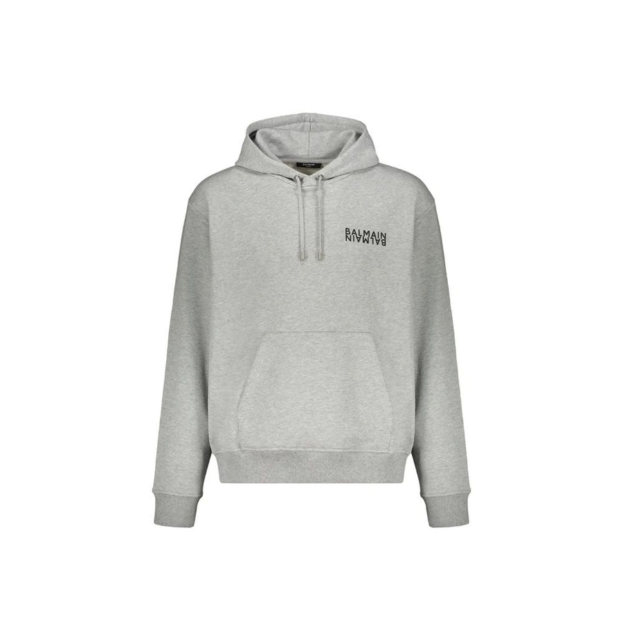 Balmain 100% Cotton hoodie in gray