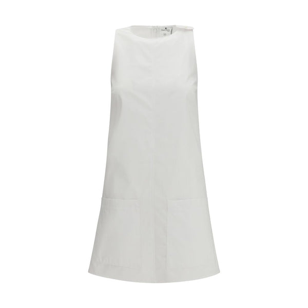 CourrèGes 100% Cotton dress in white