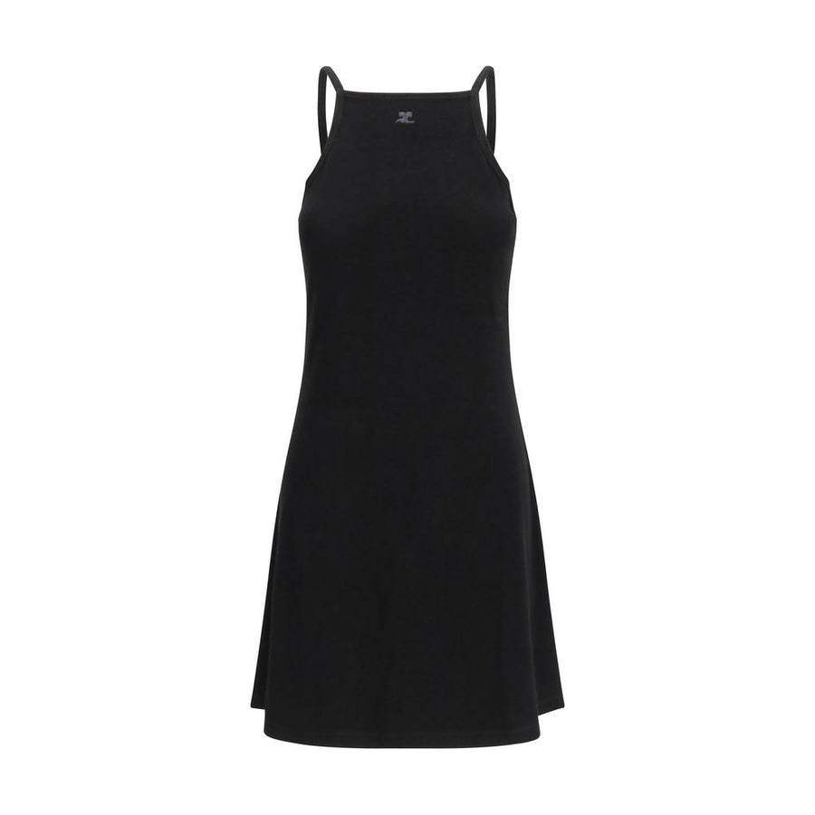 CourrèGes 84% Viscose dress in black