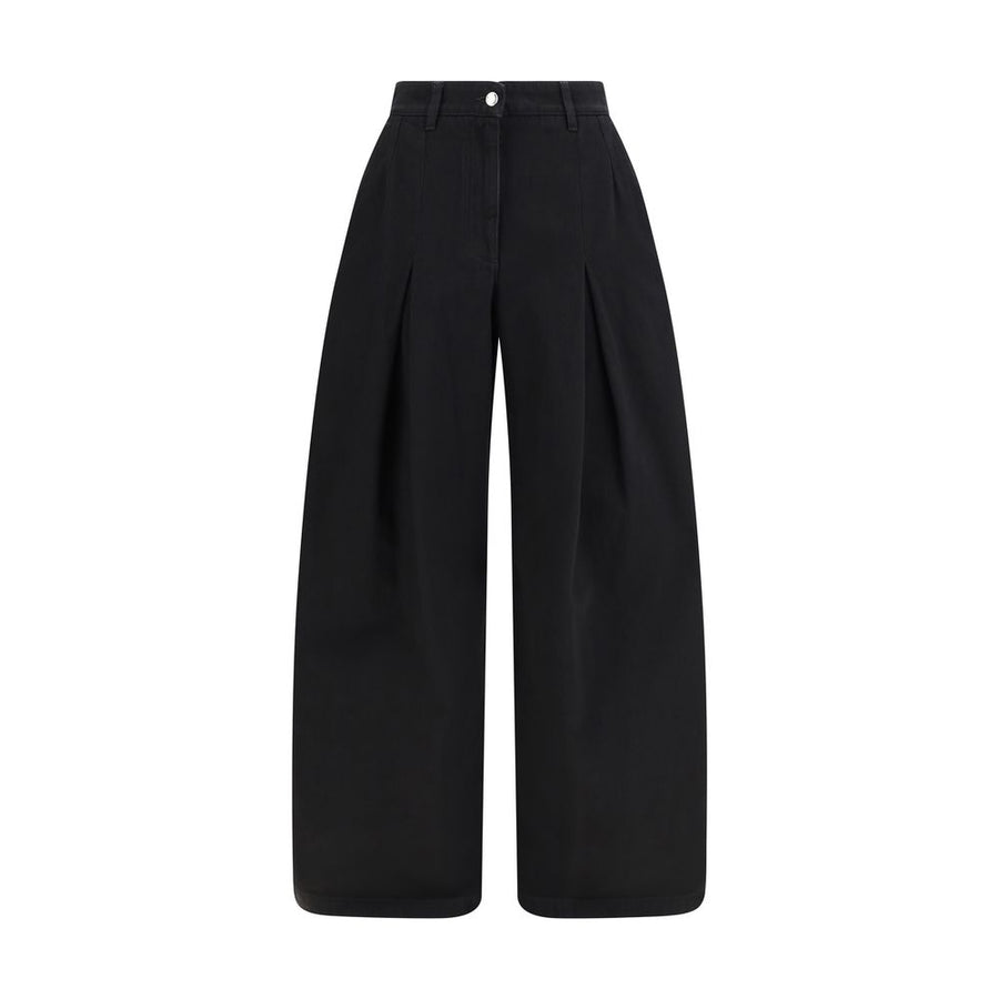 Dolce & Gabbana 100% Cotton trousers in black