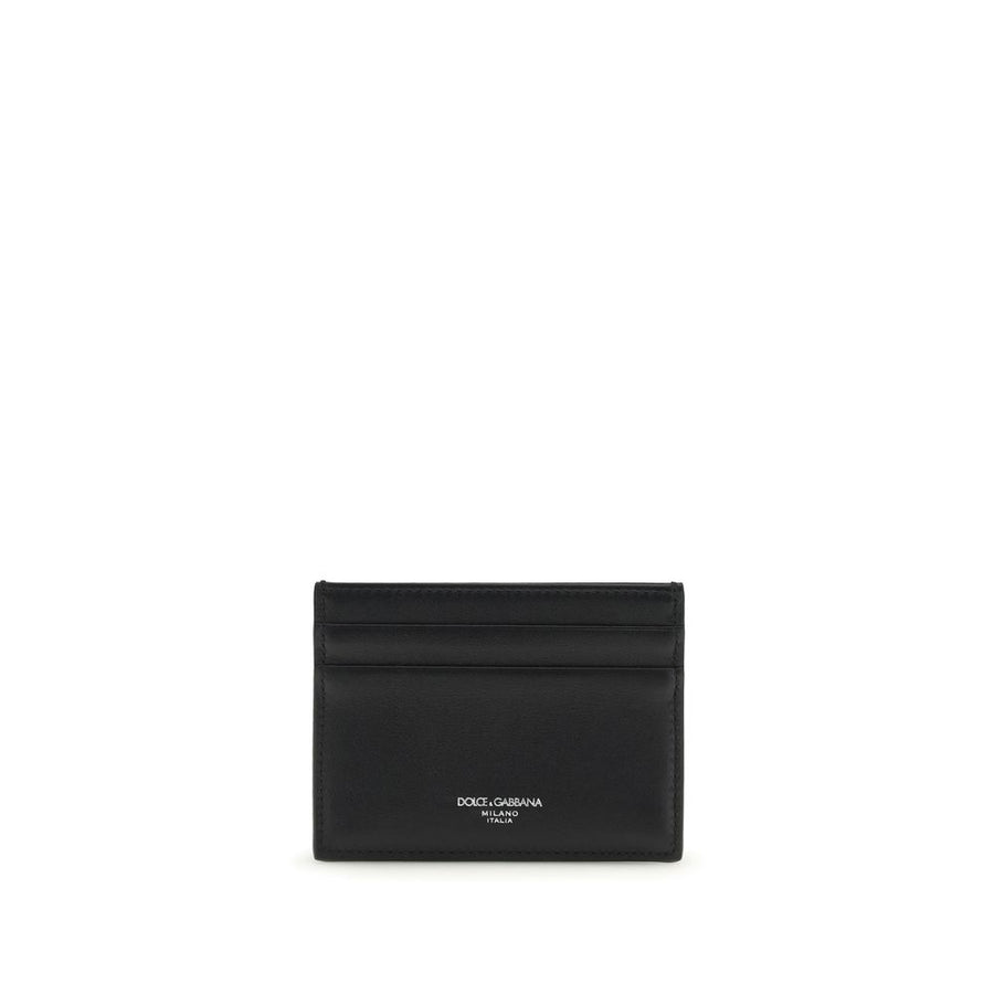 Dolce & Gabbana 100% Cotton card case in black