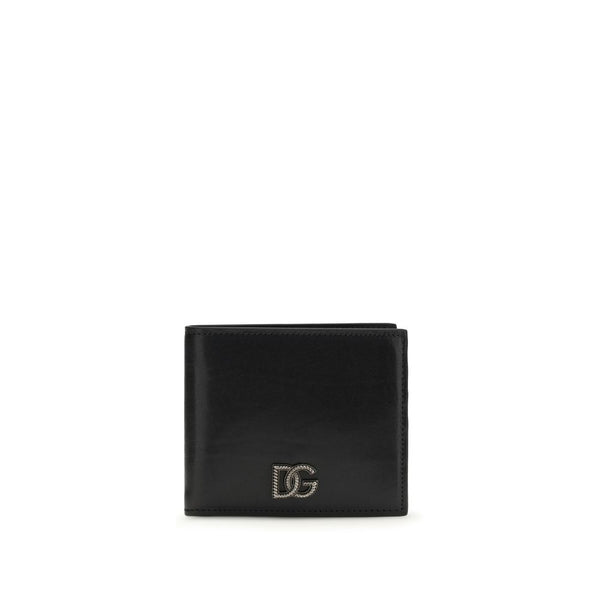 Dolce & Gabbana 100% Calf Leather Bos Taurus wallet in black