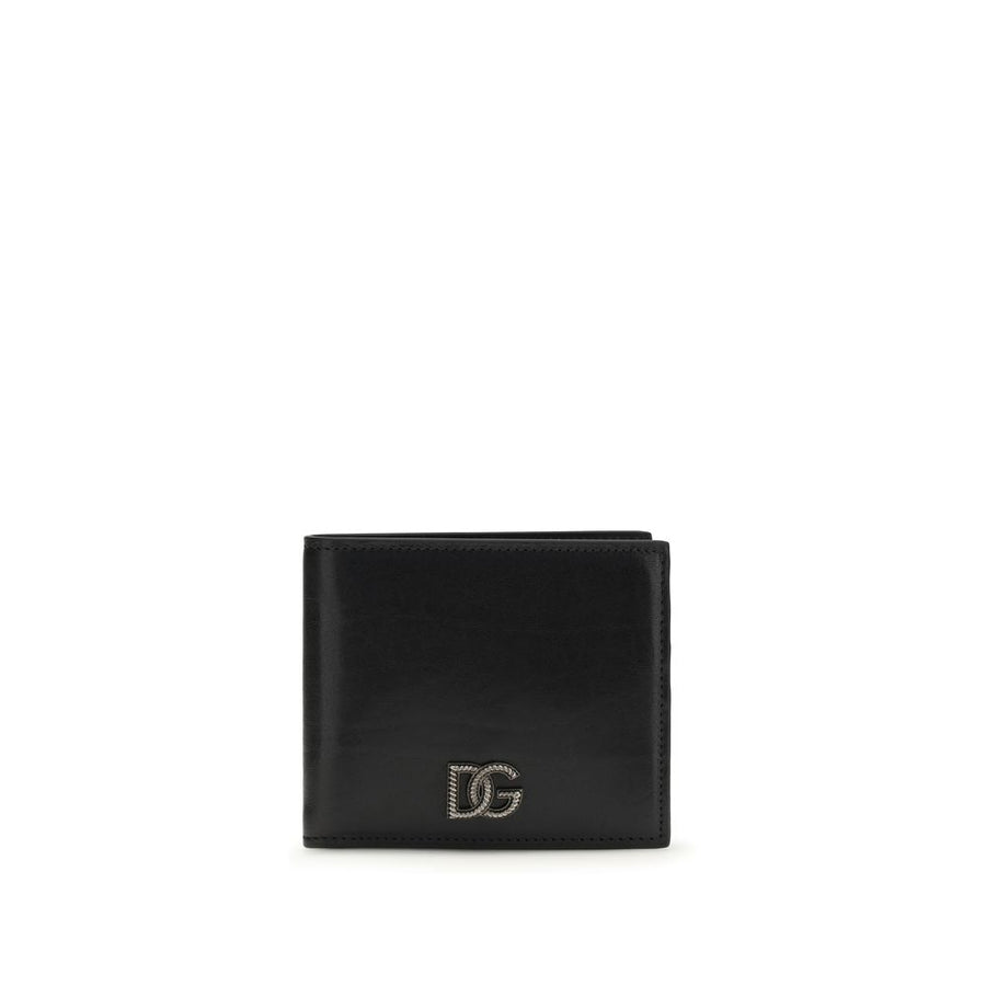 Dolce & Gabbana 100% Calf Leather Bos Taurus wallet in black