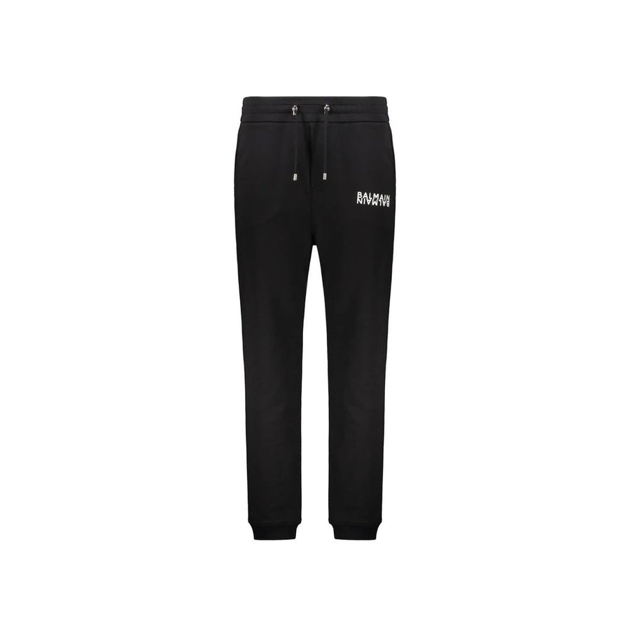 Balmain 100% Cotton joggers in black