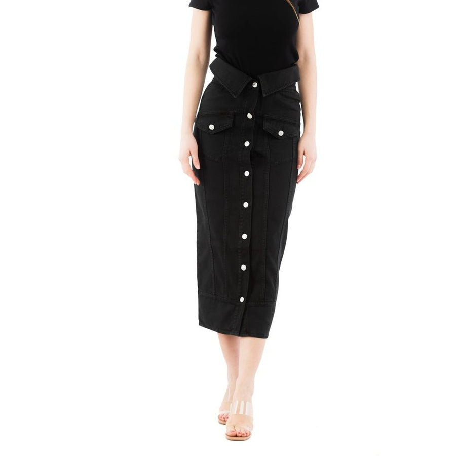 Moschino 100% Cotton skirt in black