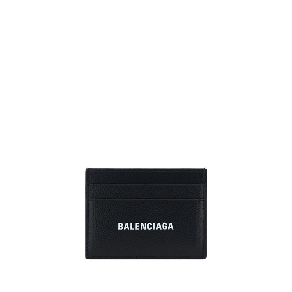 Balenciaga 100% Calf Leather Bos Taurus card case in black