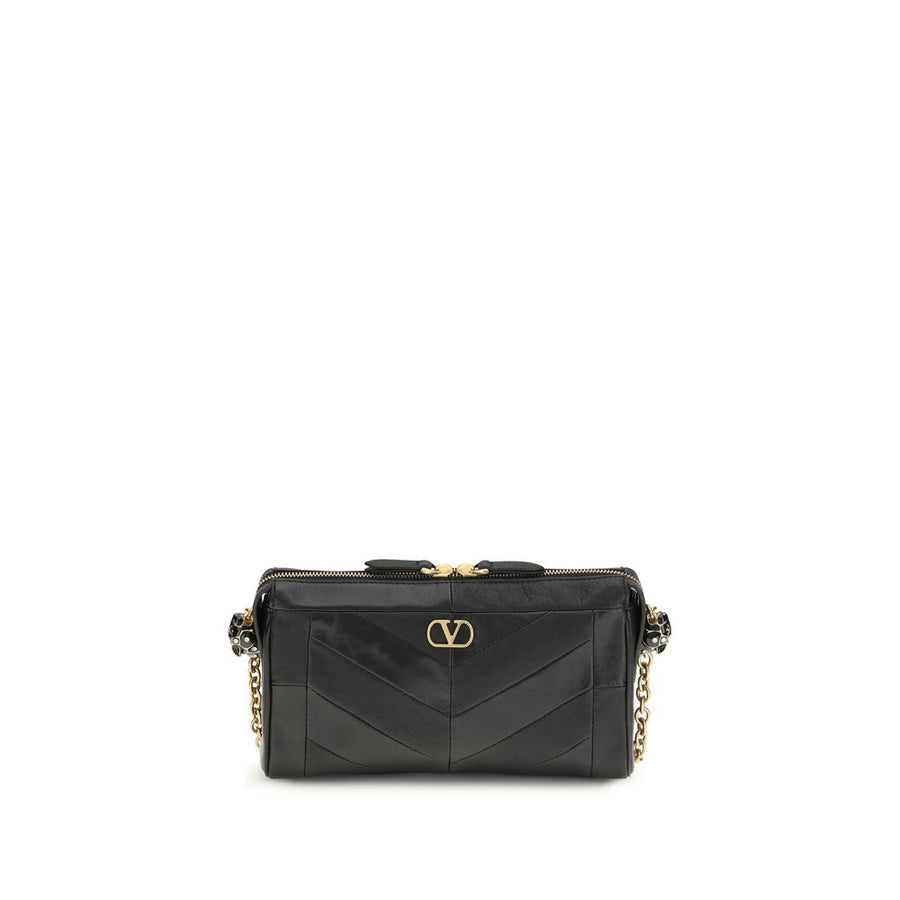 Valentino Garavani 100% Lamb Nappa Leather shoulder bag in black