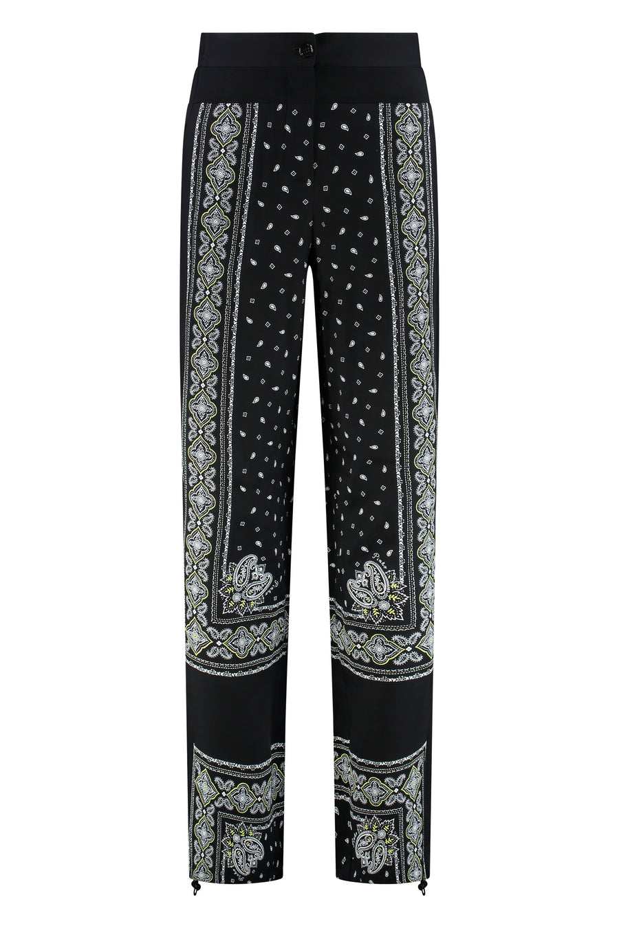 Spirito Wide-Leg Trousers Black Viscose