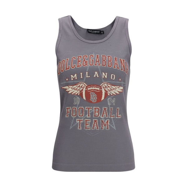 Dolce & Gabbana 100% Cotton tank top in gray