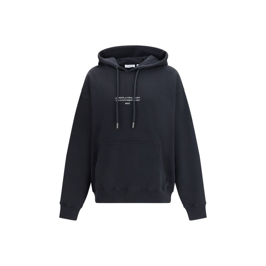 Off-White 100% Cotton hoodie in black