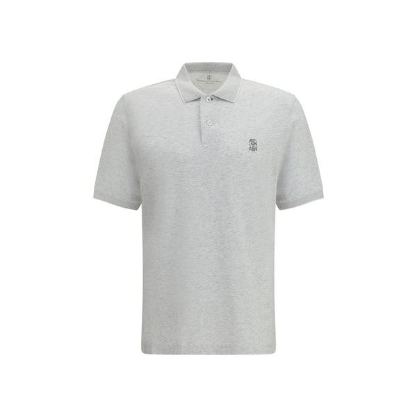 Brunello Cucinelli 100% Cotton polo in gray