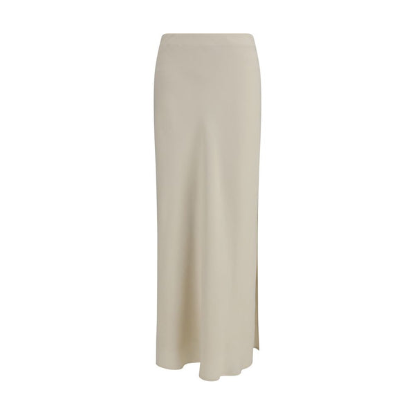 Brunello Cucinelli 73% Viscose 27% Linen skirt in beige