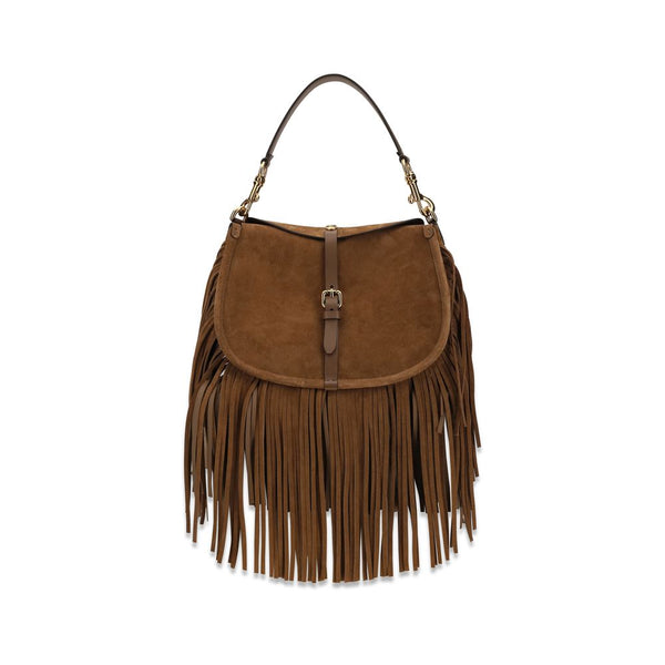 Etro 100% Calf Leather Bos Taurus shoulder bag in brown