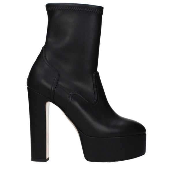 Casadei Eco leather ankle boot in black