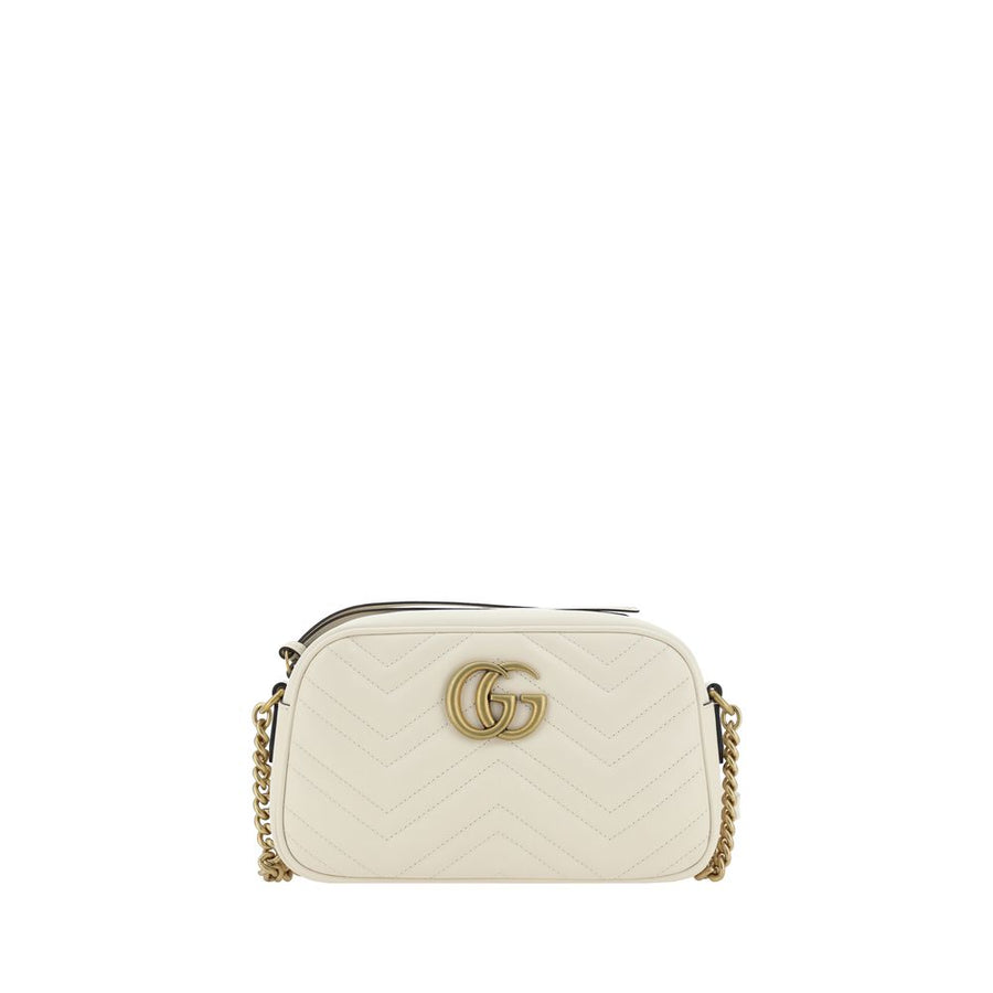 Gucci 100% Calf Leather Bos Taurus shoulder bag in white