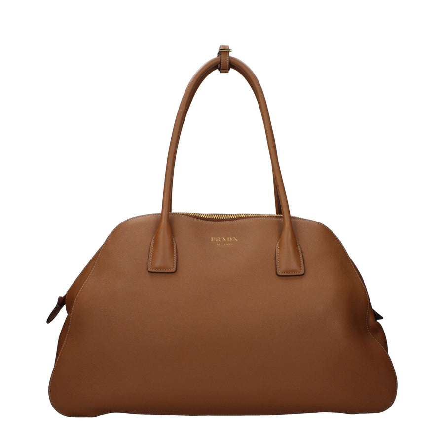 Prada Leather shoulder bag in brown