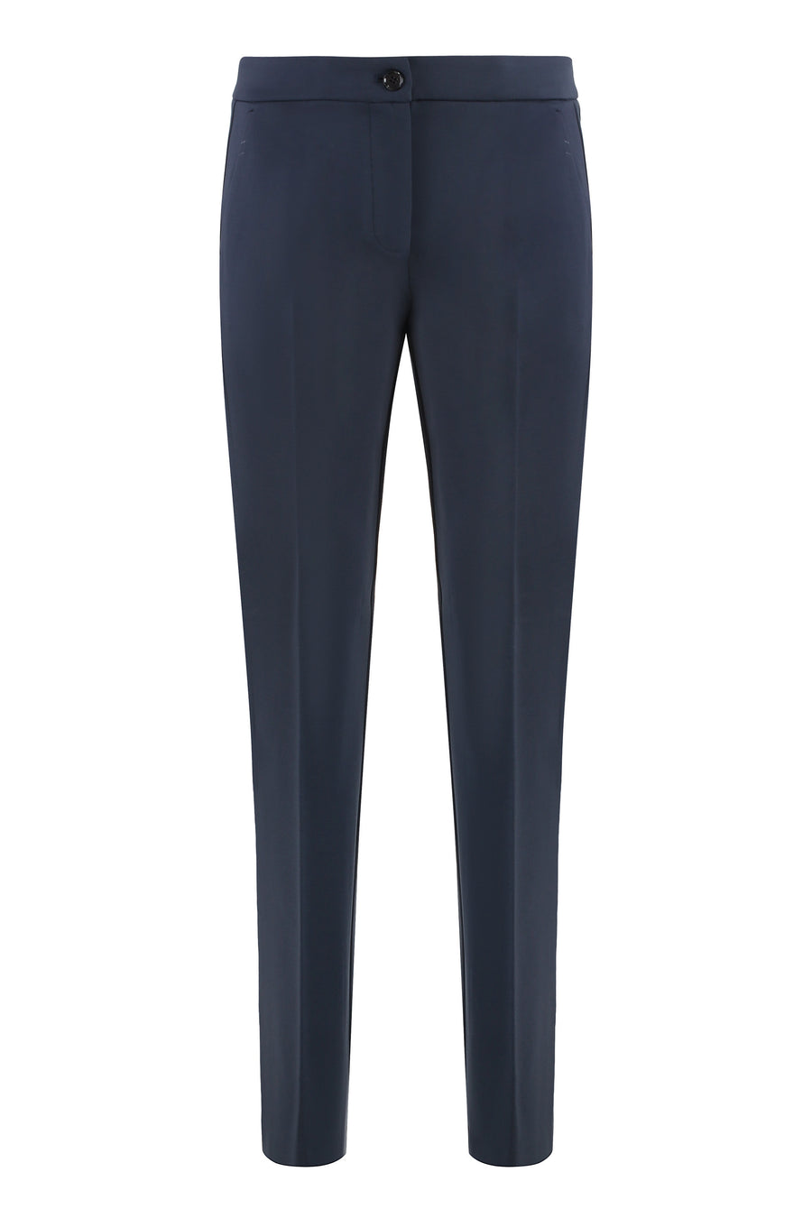 Trousers Viscose Blend Blue Tenebra Trouser Suits