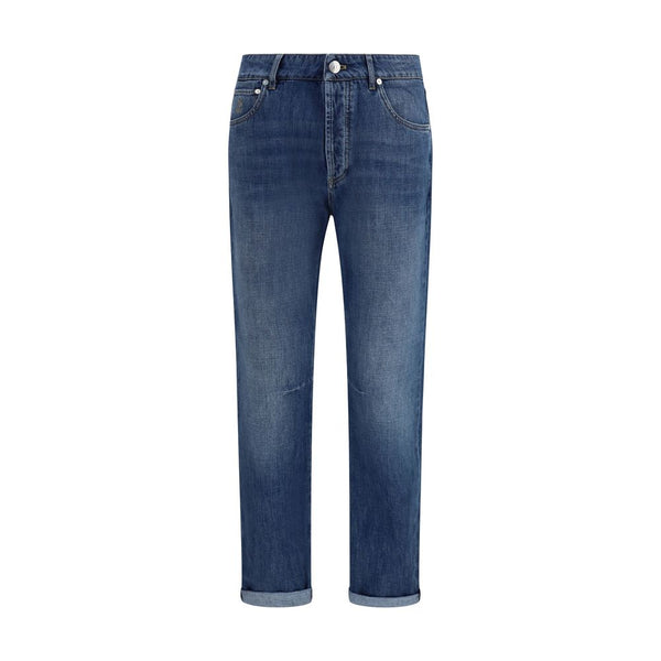 Brunello Cucinelli Cotton jeans in blue