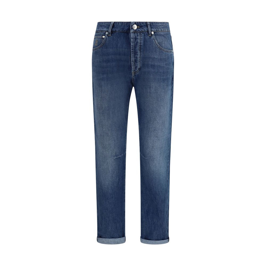 Brunello Cucinelli Cotton jeans in blue