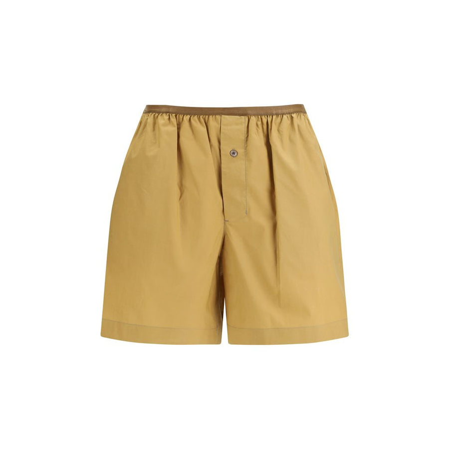 Lemaire 80% Cotton 20% Silk bermuda shorts in beige