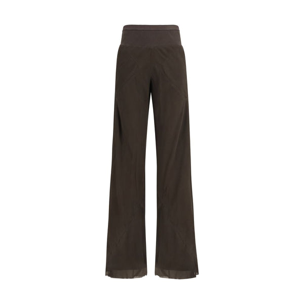 Rick Owens OUTER 100% Silk INNER 100% Cupro trousers in brown