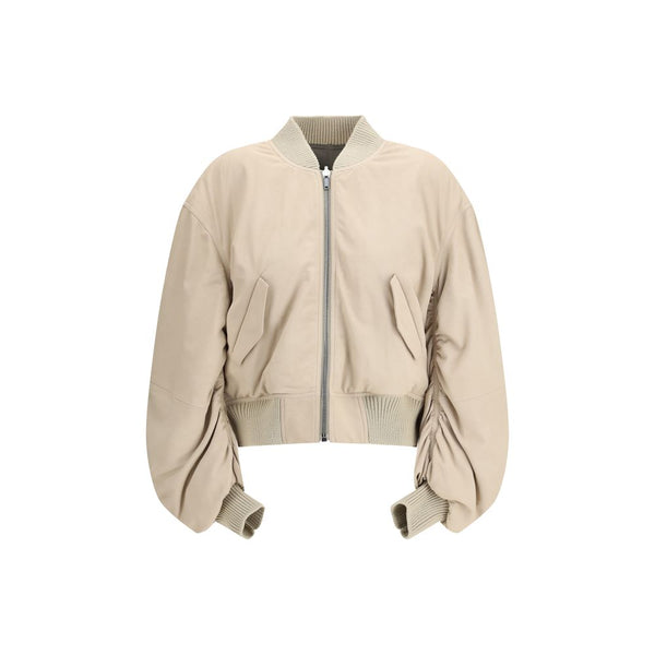 Rick Owens Outer 100% Lamb Ovis Aries jacket in beige
