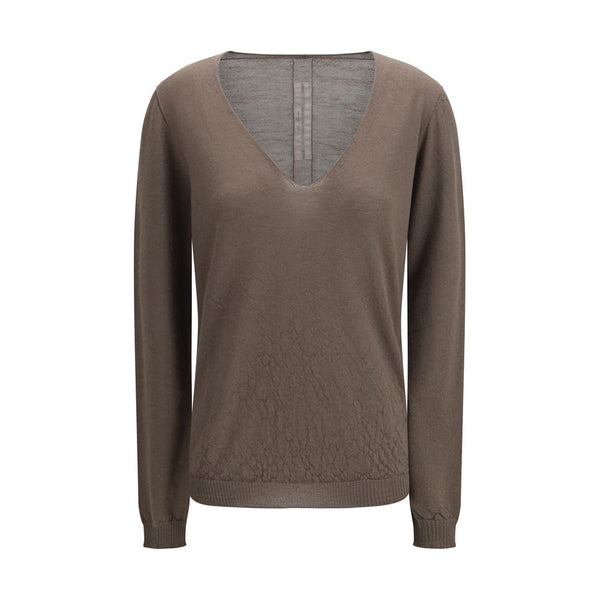 Rick Owens 100% Wool Ovis Aries sweater in gray