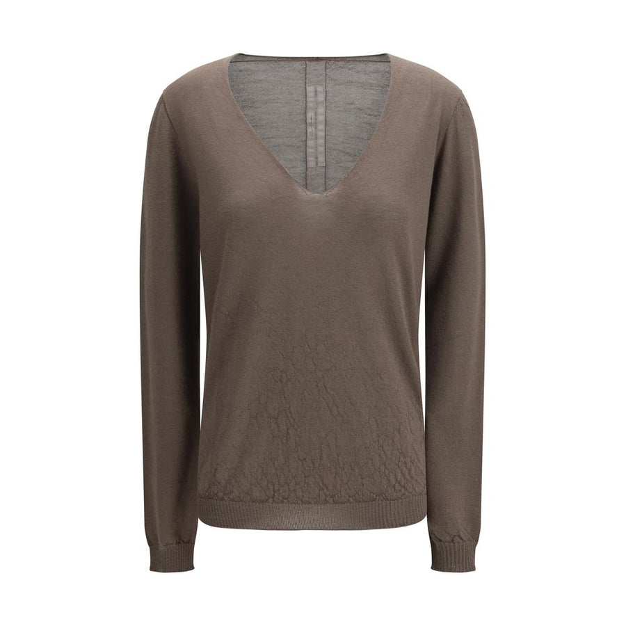 Rick Owens 100% Wool Ovis Aries sweater in gray