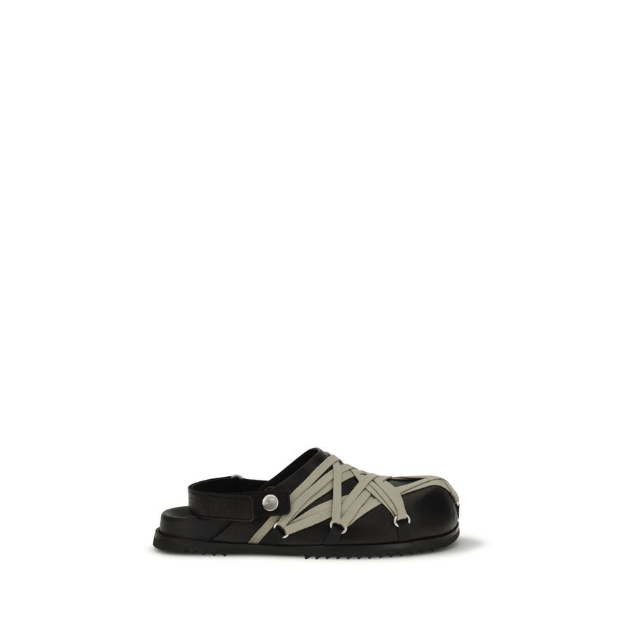 Rick Owens Upper 100% Calf Leather Bos Taurus mule in black