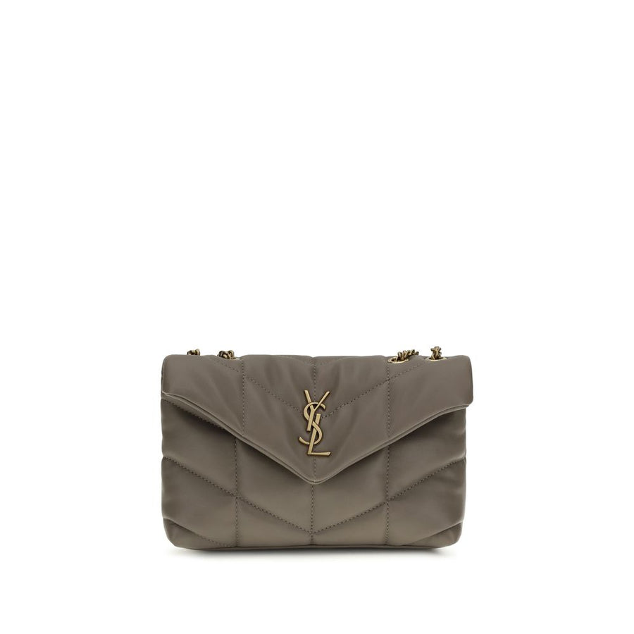 Saint Laurent 100% Lamb Ovis Aries shoulder bag in gray