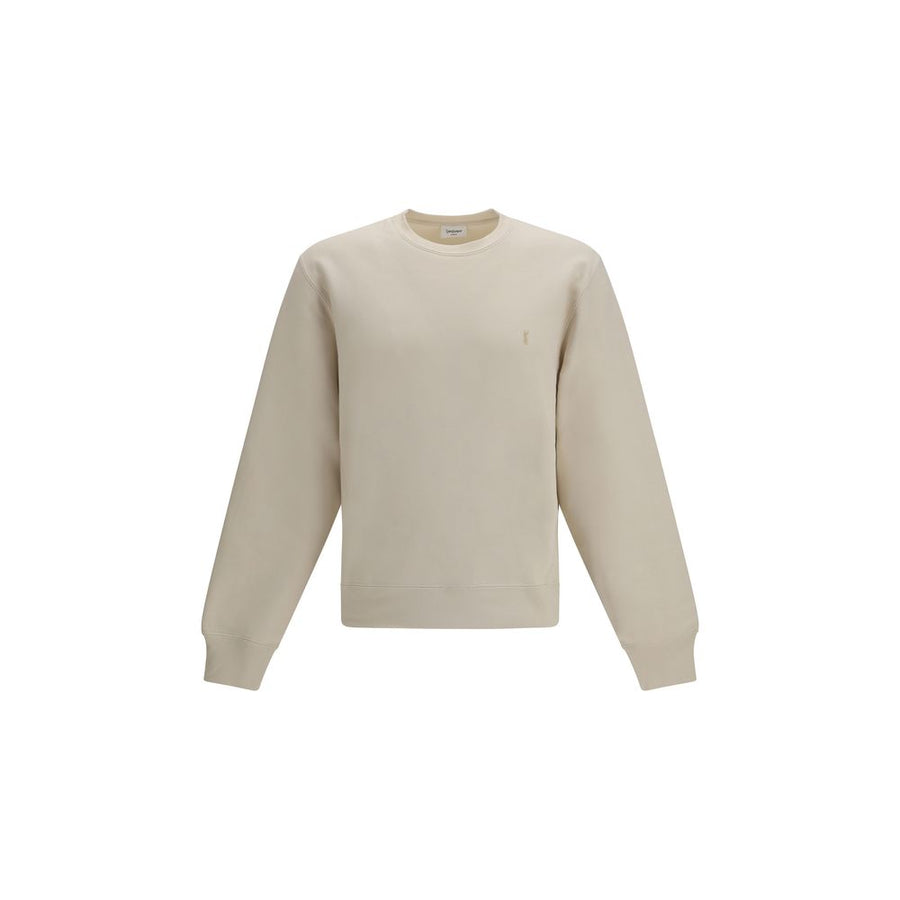 Saint Laurent 100% Cotton sweatshirt in beige