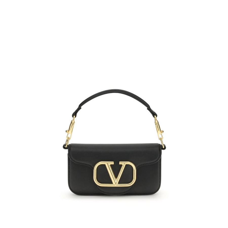 Valentino Garavani 100% Calf Leather Bos Taurus shoulder bag in black