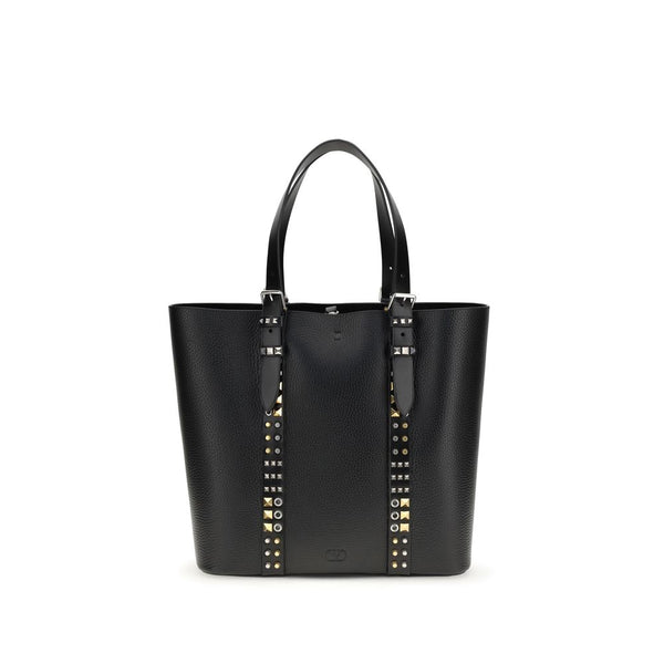 Valentino Garavani 100% Calf Leather Bos Taurus tote bag in black