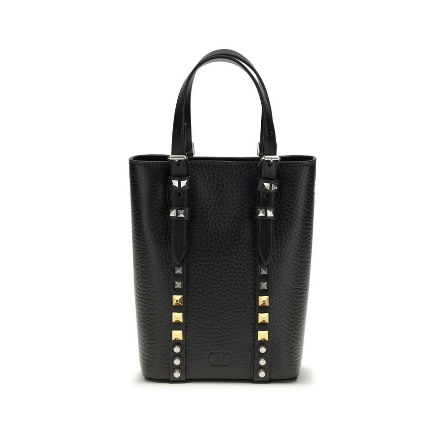 Valentino Garavani 100% Calf Leather Bos Taurus bucket bag in black