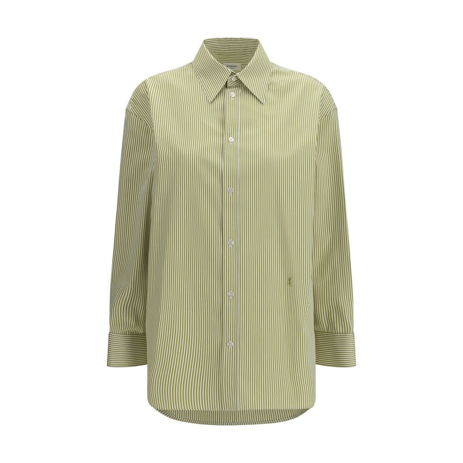 Saint Laurent 100% Cotton shirt in green