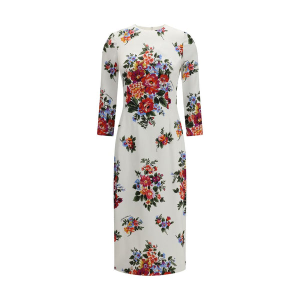 Dolce & Gabbana 96% Polyester dress in white