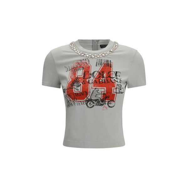 Dolce & Gabbana 90% Cotton t-shirt in gray
