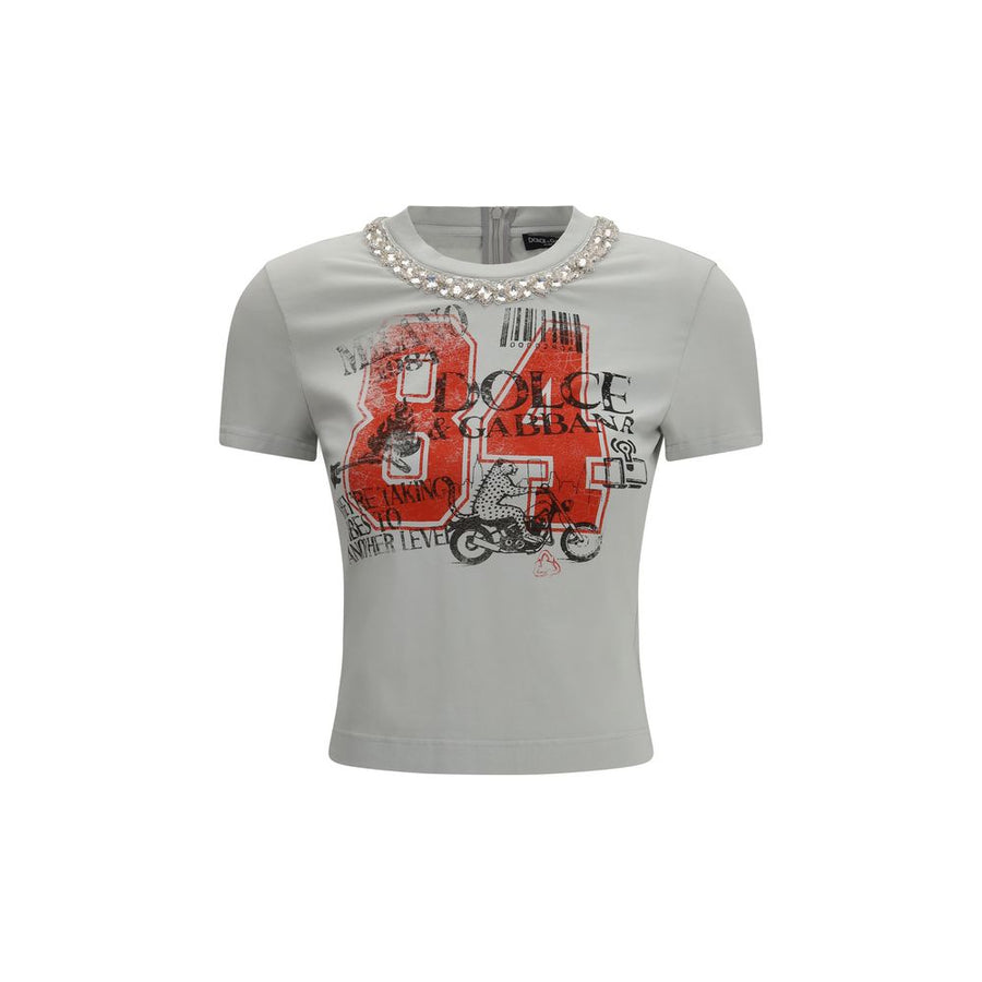 Dolce & Gabbana 90% Cotton t-shirt in gray