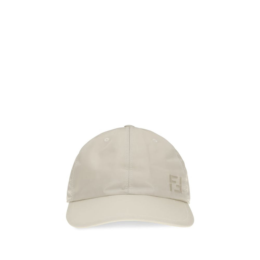 Fendi FEFXQ230AWTOF1WWQBB 100% Nylon baseball cap in beige