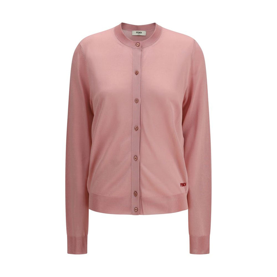 Fendi 98% Viscose cardigan in pink