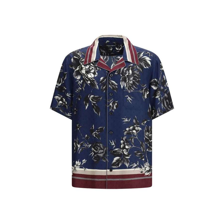 Dolce & Gabbana 100% Silk shirt in navy